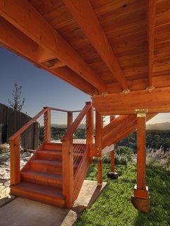 Redwood decks require less substructure and building material. While other materials require 12- to 16-inch spans from joist to joist, redwood’s shear strength allows for 24-inch spans.