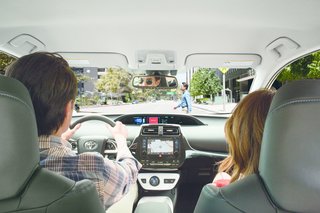 The cockpit of the new Prius has a full-color, high-resolution instrument panel on dual, 4.2-inch multimedia screens. The head-up display projects data and alerts on the windscreen, minimizing the need to take your eyes off the road.