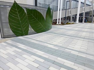 Large Scale CalArc Pavers line the Google campus in Mountain View, California.