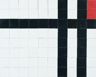 This Book Unearths a Midcentury Personality Study on Architectural Giants - Photo 8 of 13 - Philip Johnson took the work of Piet Mondrian as inspiration.