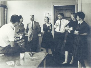 This Book Unearths a Midcentury Personality Study on Architectural Giants - Photo 12 of 13 - The IPAR staff takes a break in the kitchen. In 1992, the organization renamed itself the Institute of Personality and Social Research, which still operates at UC Berkeley today.