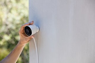 The designers put Nest Outdoor Cam through accelerated testing to ensure that it could withstand extreme weather. The camera is affixed by a powerful magnet, making the installation process accessible to geeks and non-geeks alike. The flat cord can fit through windowsills and sit flush against a surface.