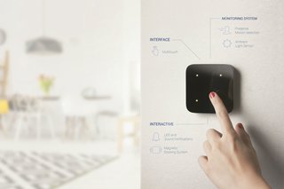 This Could Be the All-in-One Home Automation System You’ve Been Looking For - Photo 3 of 4 - The TouchPanel allows users to assign commands to hand gestures like taps, swipes, circles, and squares. You can also program LED and sound notifications. The basic model of TouchPanel is not detachable while the upgraded version has a magnetic charging station that can move from surface to surface. 