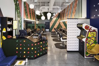 Birds Barbershop at Rock Rose is the salon's eighth location in Austin. The Houston site, also designed by Mark Odom Studio, will have an "old-school urban" theme.