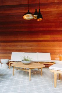 Clear Heart redwood creates a glowing interior. 