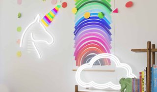 Unicornucopia ($449) and Cloud Nine ($549) grace the bookshelves.