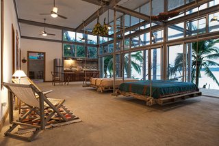 A Community-Oriented Vacation Rental in Panamanian Paradise - Photo 5 of 8 - The hanging beds in Casa Norte recreate the feeling of the surf. "You look out at the surfers," says Christopher, "and you almost feel like you're out there with them. You can feel the ebb and flow of the ocean."