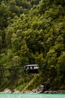 "The house almost flies over the lake with an amazing view of the volcanoes and an idyllic landscape that you can never get tired of," says Chadwick. 