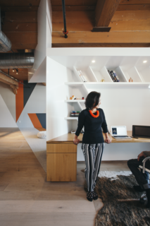 Young adult author Marie Lu travels often on book and publishing business, as well as for music gigs with her partner, Primo Gallanossa. The couple asked for an urban oasis that would allow them to get work done between trips.