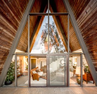 For musicians, the home's structure is a boon, as the A-shape makes for great acoustics.