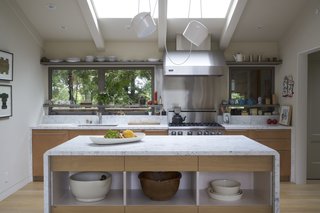 A Northern Californian Renovation Brings Warmth to the Wilderness - Photo 3 of 6 - The homeowner took additional inspiration from Norwegian Wood: The Thoughtful Architecture of Wenche Selmer by Elisabeth Tostrup, which she started reading early in the process, and the fabric of Josef Frank. 