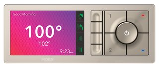 The shower valve allows temperatures between 60 and 120 degrees to ensure the user's safety. The screen changes on a gradient from light blue, dark blue, purple, orange, and red to reflect whether the water is heating up or cooling down, and when the correct temperature is reached, the background turns white. An on-screen notification and tone signals the user that the shower is ready. Users can adjust and save their settings directly on the controller using the preset buttons.