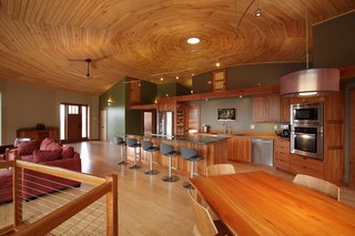 A Round Pennsylvania Prefab Offers 360-Degree Solutions in Sustainability - Photo 2 of 7 - LED lighting and bamboo counters, interior doors, and flooring accentuate the home's green attributes.