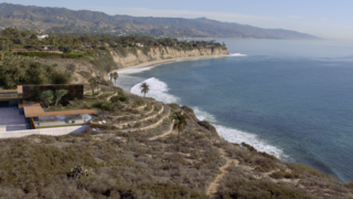 Here’s How Hollywood Builds a Malibu Dream Home—on a Vancouver Soundstage - Photo 1 of 10 - Through visual effects, production designer Daniel Novotny was able to place the residence on a protected parcel of land in Point Dume, Malibu. He designed the exterior with SketchUp Pro. In this view, you can see the generous atrium that was never built on set. 