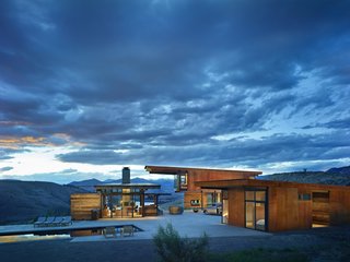 "This is a true four-season climate and there are so many ways to be part of it, whether it's gathering and dining outside, or swimming, or even watching a movie together," says Kundig. "Going from building to building is like going from tent to tent."