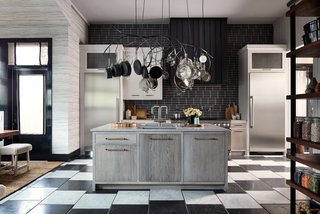 House Beautiful's Kitchen of the Year, "Mise En Place" by Jon De La Cruz, accommodates a busy family's lifestyle with a breakfast area, a baking area, and a scullery. 