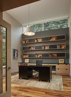 An Accessible Home Promotes a Lifetime of Well-Being For the Whole Family - Photo 6 of 7 - Jim's office is removed from family areas. "This provides a measure of physical and psychological separation from family activities when he works from home," says Rappe.