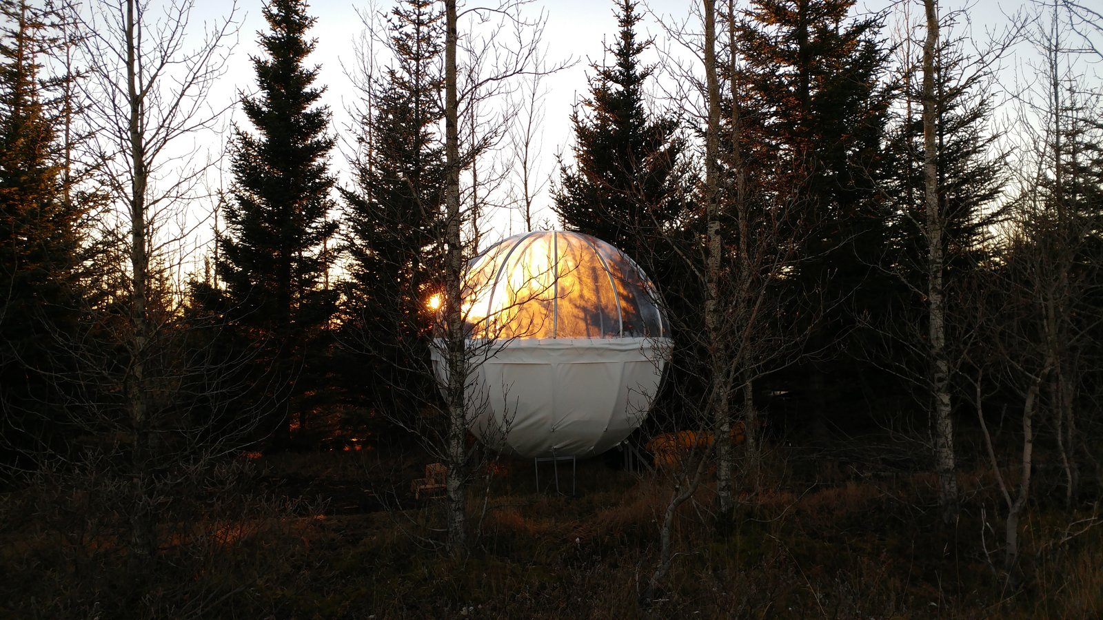 Photo 3 of 6 in Sleep Under the Northern Lights in an Icelandic Bubble