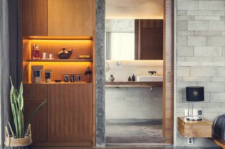 Reverberation Radio pipes through each room, which also feature mini bars by Mr. Sid. Rain showers and local, organic bath amenities outfit the bathrooms.