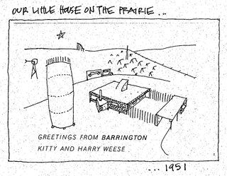 Harry Weese’s drawing of the Water Tower House.