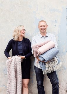 The Weavers of Lapua - Photo 5 of 20 - Jaana and Esko Hjelt, fourth generation weavers and owners of Lapuan Kankurit 