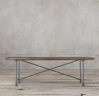 Restoration Hardware Flatiron Rectangular Dining Table ($895)