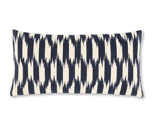 Inside the Modern Nantucket Home of an Architect - Photo 16 of 30 - Williams-Sonoma Home Ikat Stripe Canvas Pillow Cover ($20)