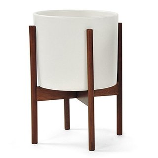 Tour Lauren Conrad's Elegant, Light-Filled Home in the Pacific Palisades - Photo 8 of 23 - Modernica "Case Study Ceramic Planter with Wood Stand", $149