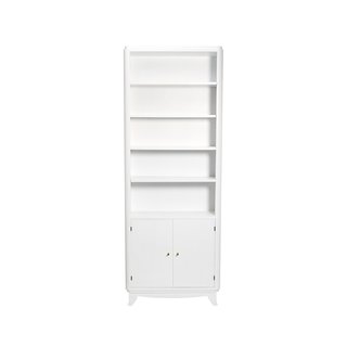 Consort Narrow White Wooden Bookshelf ($3500)