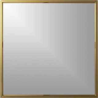 CB2 Gallery Brass 33-inch Square Wall Mirror ($149)