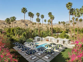 "Palm Springs is singular, and I wanted to create a hotel that captures its essence—groovy modern architecture meets Hollywood glamour—and crank it up a notch," Jonathan Adler says of his design at the Parker.