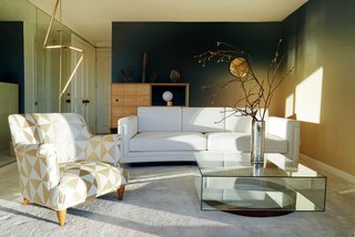 "The Future Perfect comes into the homes with this project and intervenes throughout," says founder David Alhadeff. "We look for properties where the work that we do will fit and suit the space beautifully. For this Casa we focused on decorative treatments like wallpaper, hardware, and lighting to alter the space."