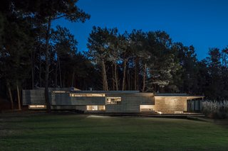 Casa Bosque, which sits in a forest along the Argentine Coast, naturally forms to a 6-foot sloping dune.