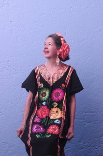 Arcelia Luque, wife to Martín Luque and mother to Eduardo Luque, at Casa Gilardi in Mexico City
