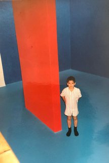 Eduardo Luque as a child in Casa Gilardi.