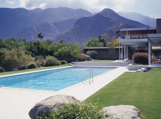 "Neutra didn’t create the mountain. And the client bought wonderful land. If it didn't have mountains and the step down, it wouldn't be what it is," says owner of the Kaufmann House Brent Harris.