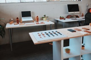 Grovemade’s product line on beautiful display in their SE Portland shop.