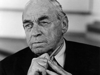 A portrait of Alvar Aalto.