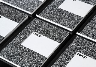 Comp's cover is beautifully marbled, minimal, yet sturdy.