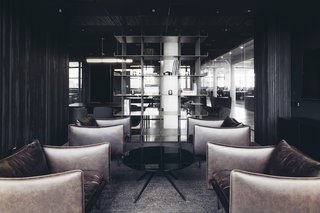 A Look Inside Squarespace NYC - Photo 6 of 10 - Dark leather brings some warmth, but barely.