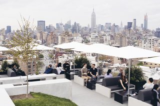 A Look Inside Squarespace NYC - Photo 10 of 10 - This light outdoor space sets the Squarespace offices against the NYC skyline.