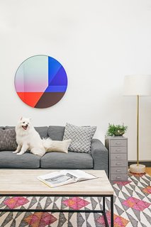 Figma's SF Office Celebrates the Humanity of Work - Photo 2 of 7 - Vibrant primary colors meet cool grays and white in this sitting space.