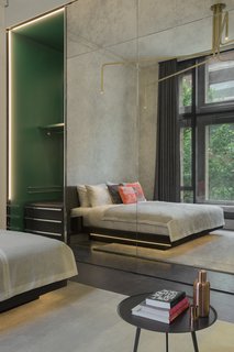 Formerly a Historic Bank, This Amsterdam Hotel Honors its Stately Roots - Photo 12 of 14 - A view of the modern interior of the bank’s hotel rooms.