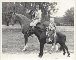 Alden B. Dow and his daughter in Lake Jackson, Texas