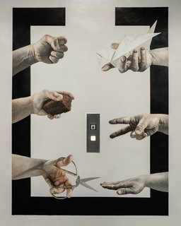 Mixing More Than Mediums - Photo 2 of 6 - "Rock, Paper Scissors."