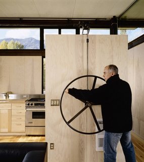 Inside Washington State's Steel Cabin On Stilts - Photo 2 of 5 -