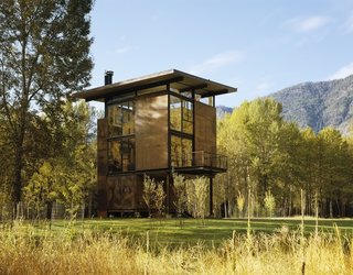 Inside Washington State's Steel Cabin On Stilts - Photo 5 of 5 -