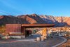 The entry gate displays the delicate balance between the natural and the manmade.
Photo 4 of Desert Palisades Chino Canyon modern home