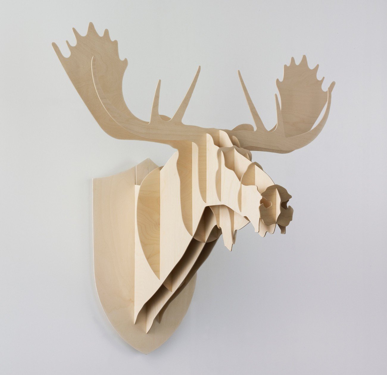 Wooden Moose Head By Generate Design Dwell Wooden Moose Head