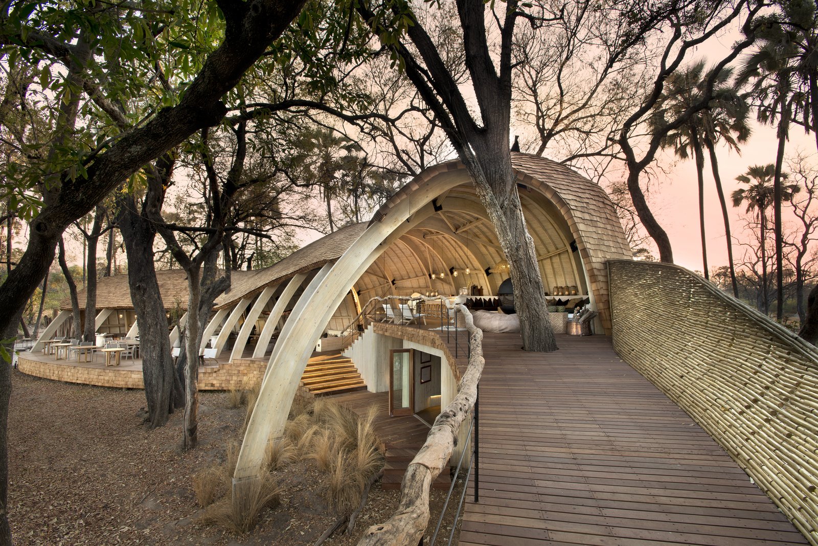 Eco-Friendly Safari Lodge in Africa's Okavango Delta